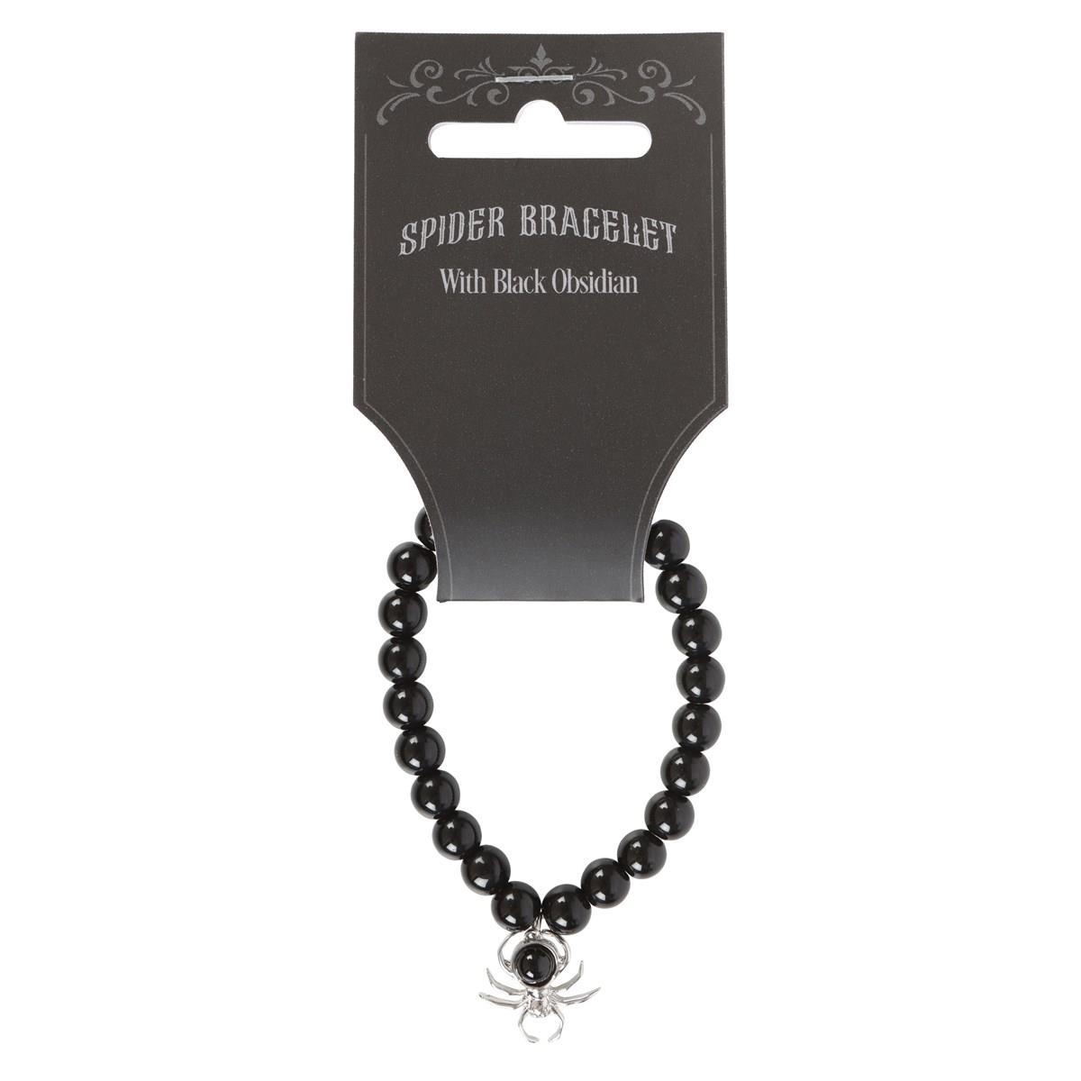 Black Obsidian Spider Bracelet Black Obsidian Spider Bracelet