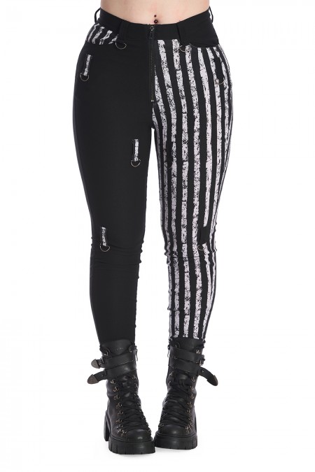 Trousers blk/wht TR31127