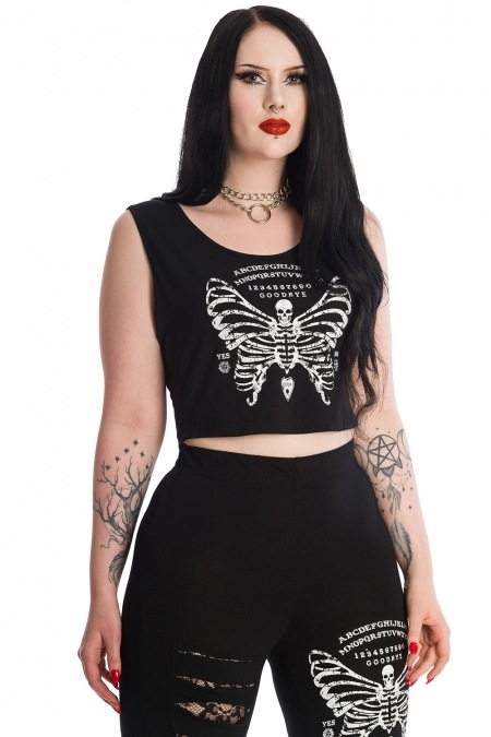 Skeleton Butterfly CroppedTop Skeleton Butterfly CroppedTop