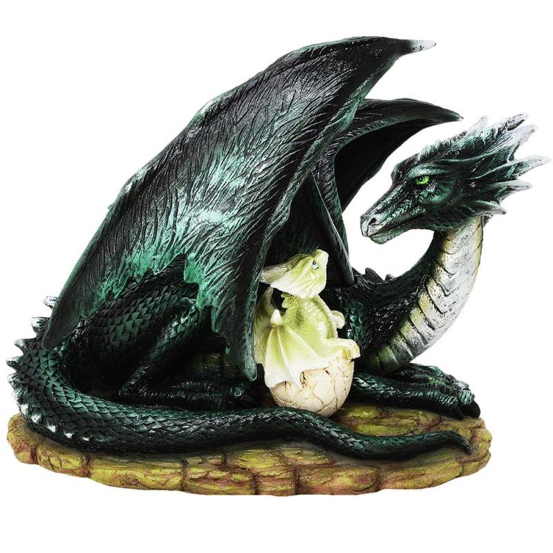 Drache mit Babydrache im Ei Drache mit Babydrache im Ei