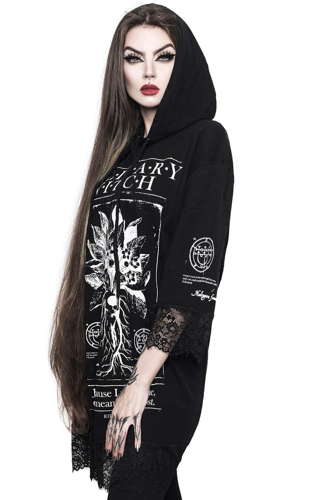 Solitary Lace Hooded Top