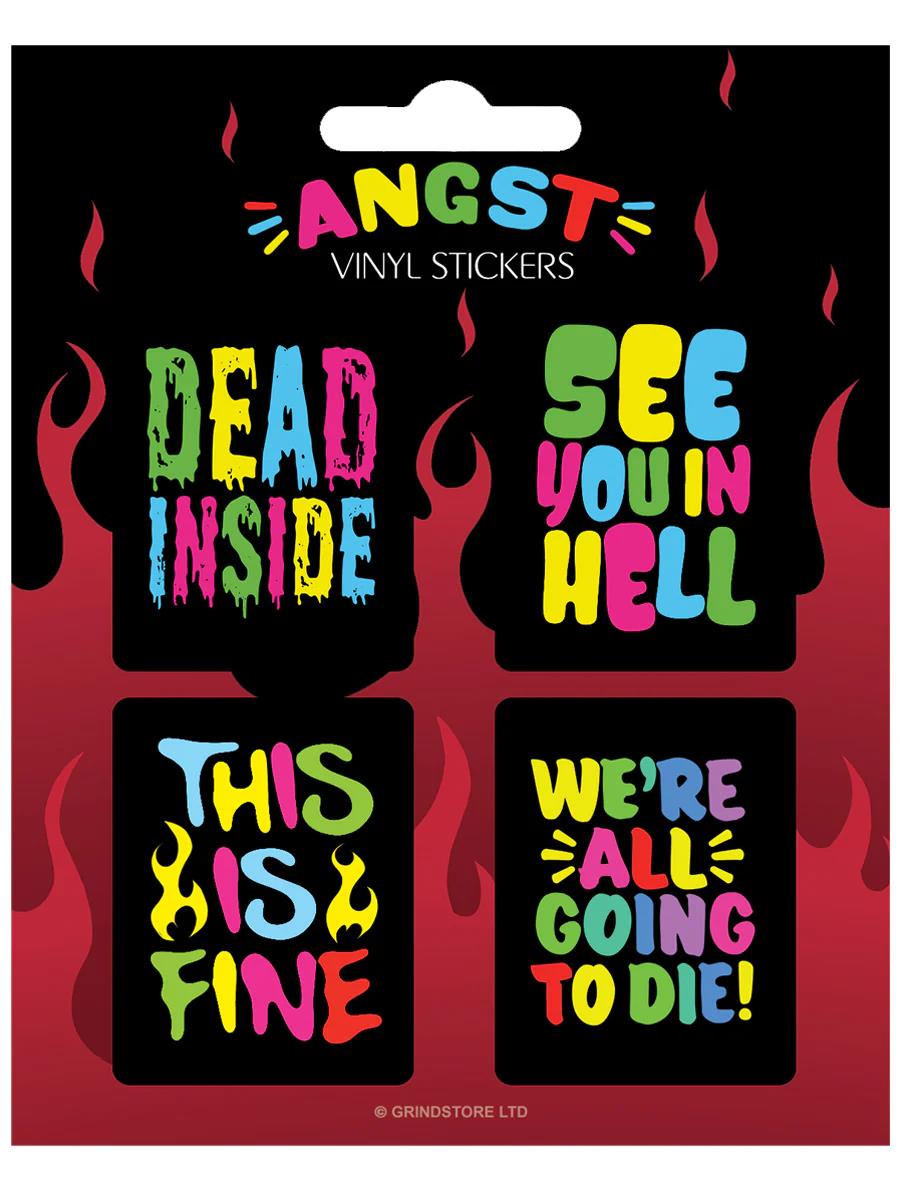 Sticker Set Angst