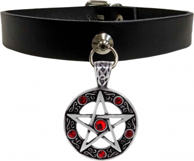 LDGN344 Pentagramm rote Steine LDGN344 Pentagramm rote Steine